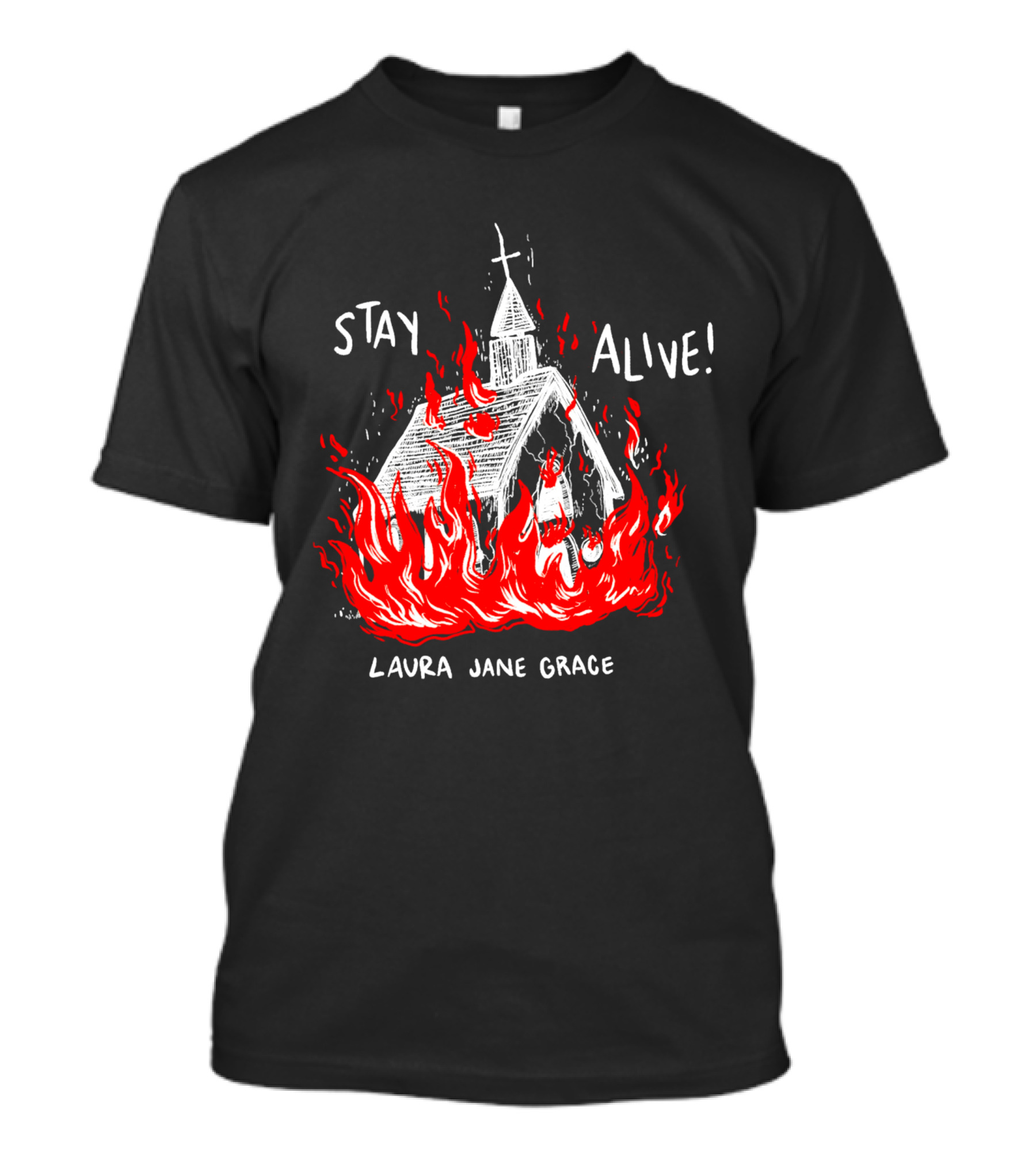 Laura Jane Grace Stay Alive Church In Flames T-Shirt