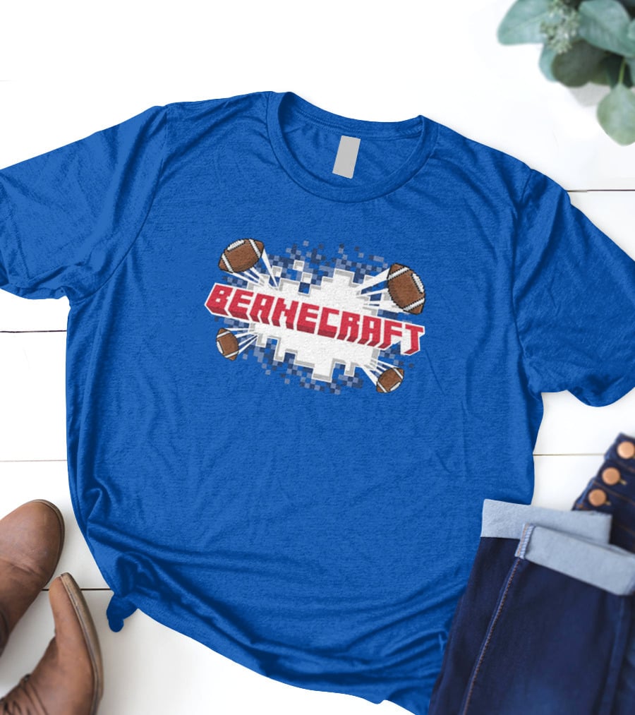 Beanecraft Pixel Style Football T-Shirt