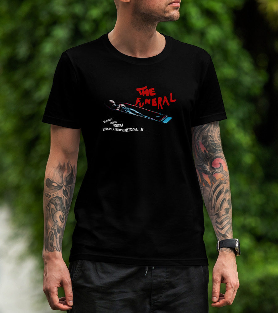 The Funeral Coffin Text What Shame Yungblud Merch Shop T-Shirt