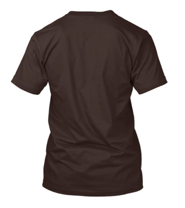 WHO CARES? Pink And White Lettering On Brown Background T-Shirt