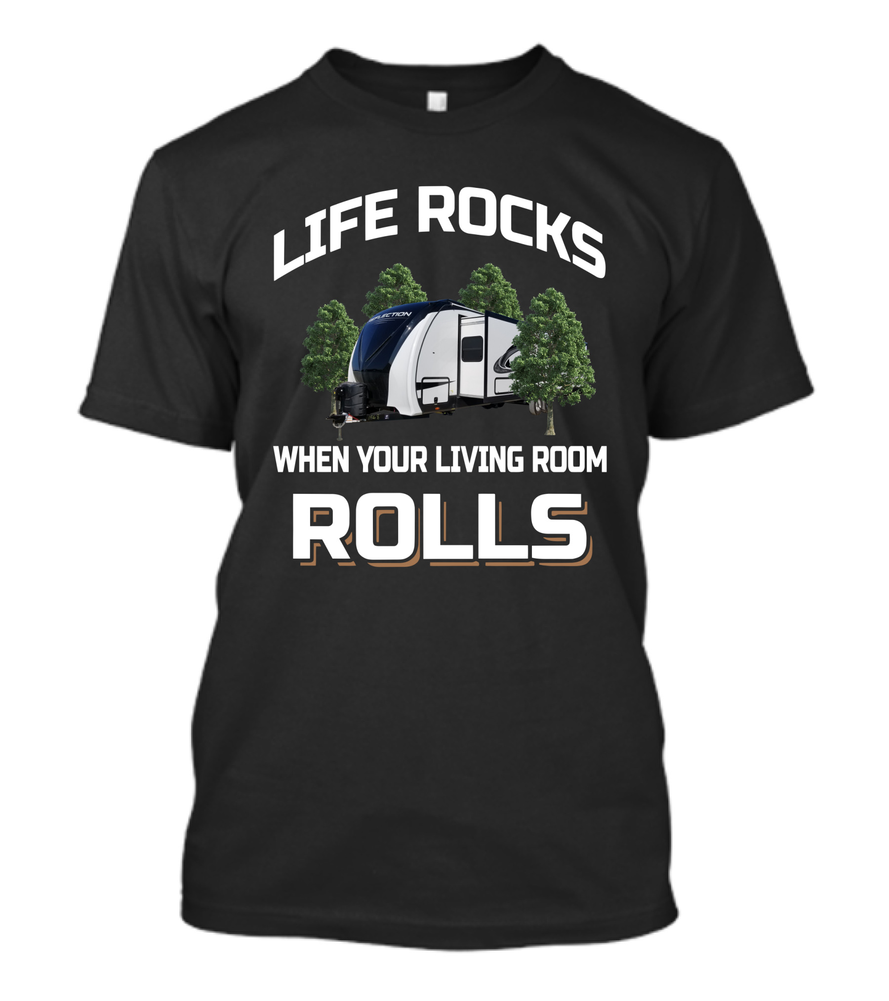 Life Rocks When Your Living Room Rolls Reflection 315 T-Shirt