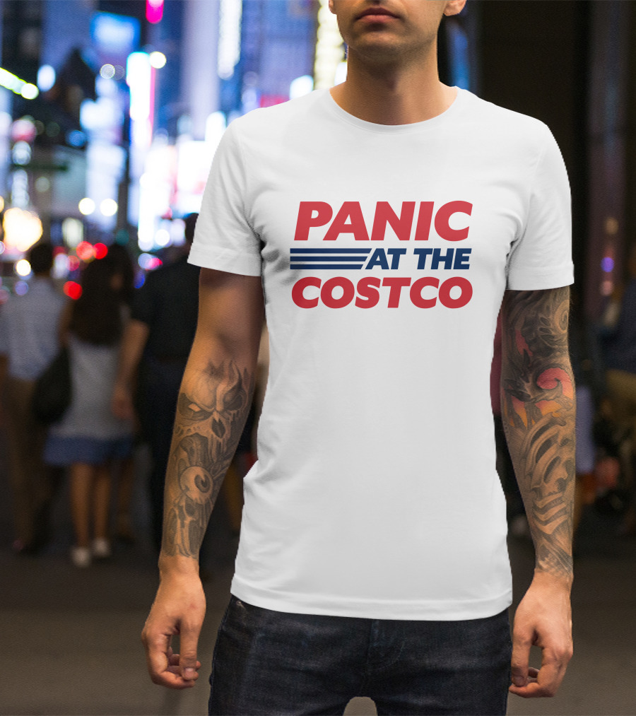 Panic At The Costco Trendy USA Playful Shopping T-Shirt