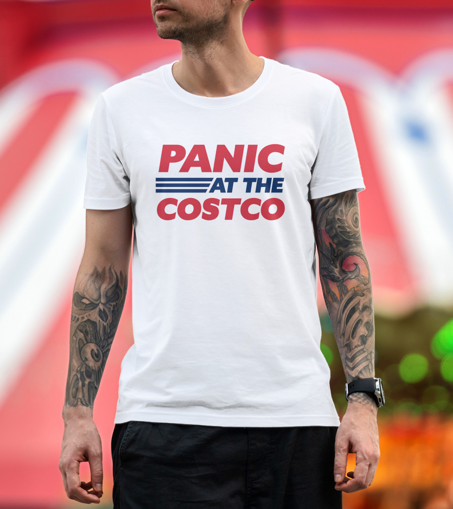 Panic At The Costco Trendy USA Playful Shopping T-Shirt