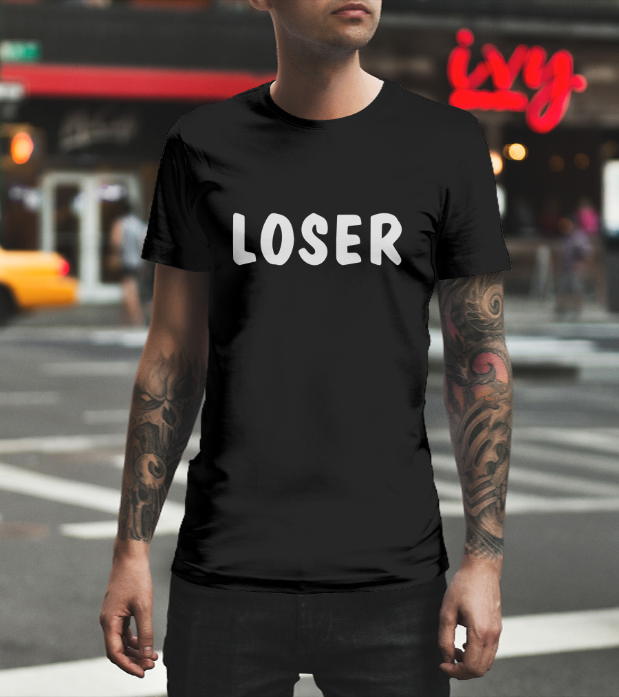 Paul Dano Loser Text T-Shirt
