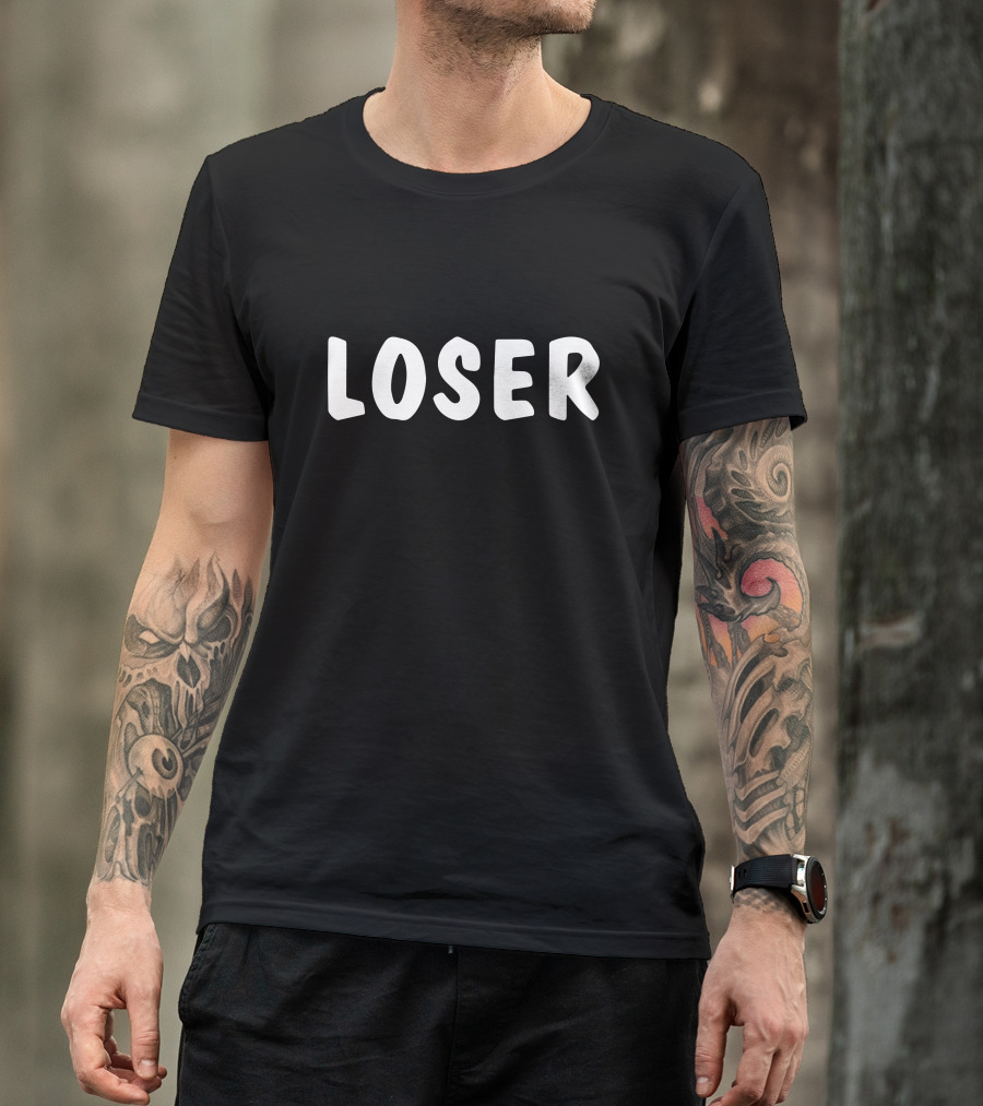 Paul Dano Loser Text T-Shirt