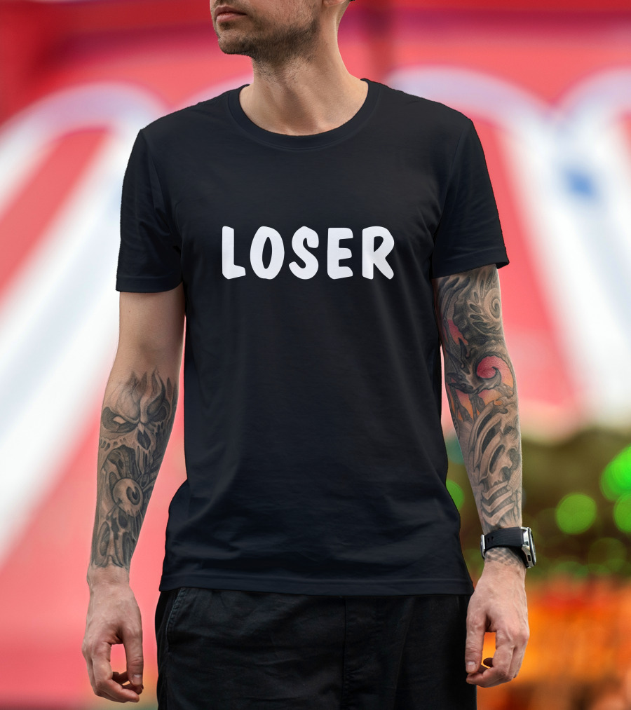 Paul Dano Loser Text T-Shirt