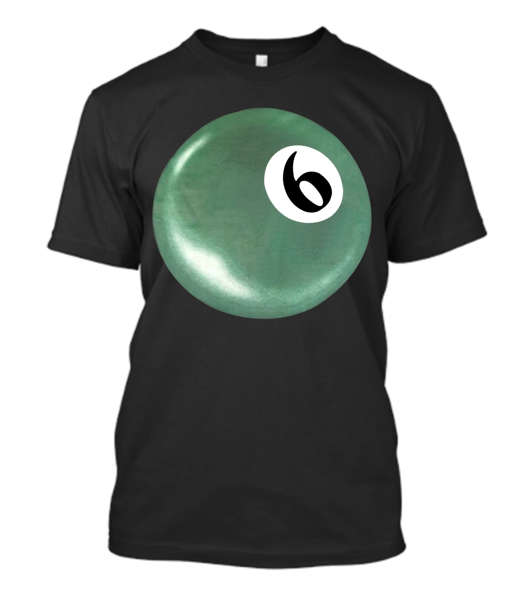 Syxx 6 Ball Green Pool Ball T-Shirt