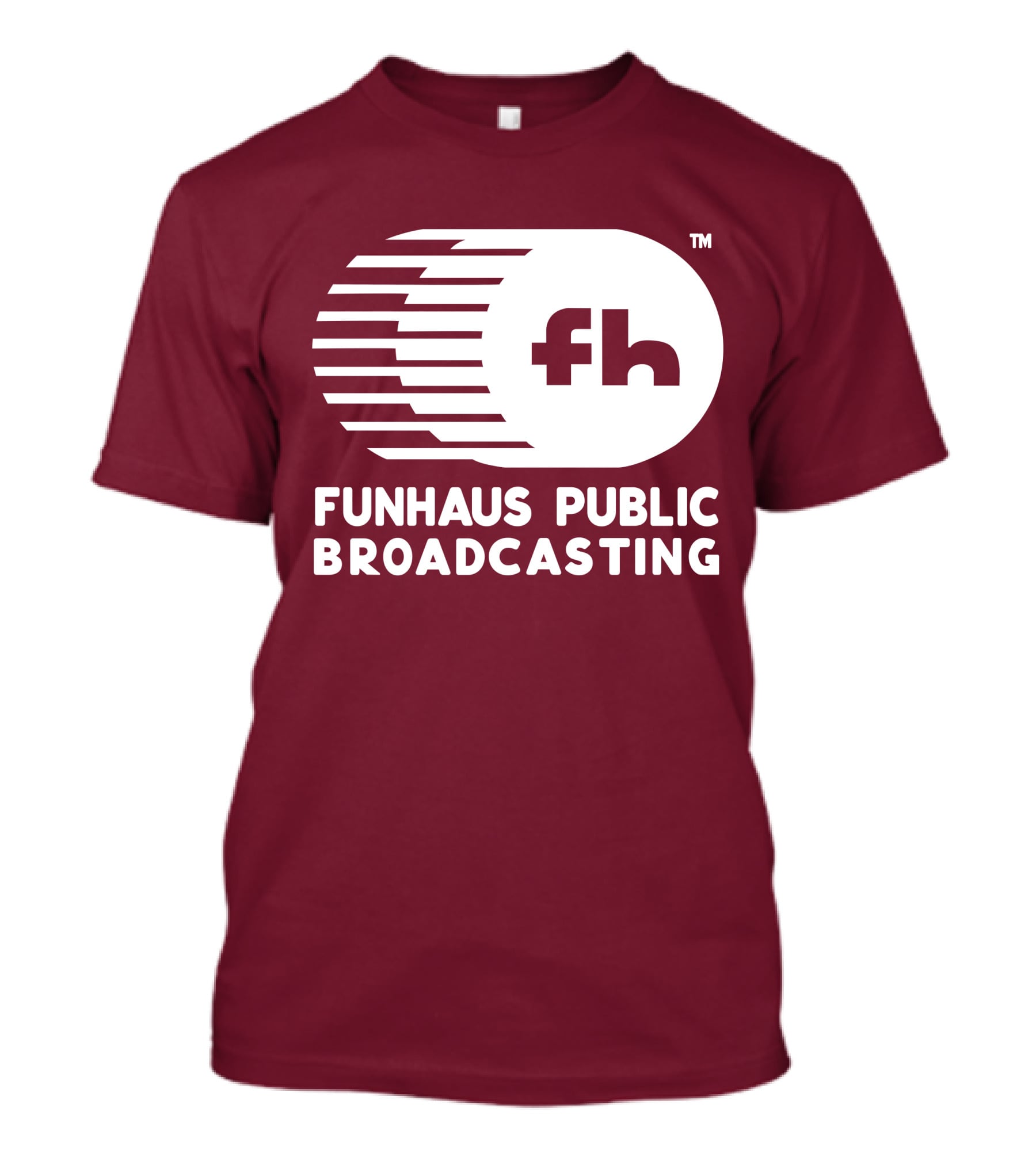 Funhaus Public Broadcasting Logo Design Fh T-Shirt