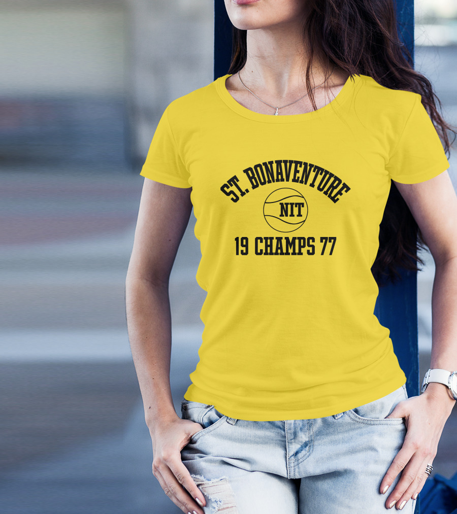 St. Bonaventure NIT 19 Champs 77 Basketball T-Shirt