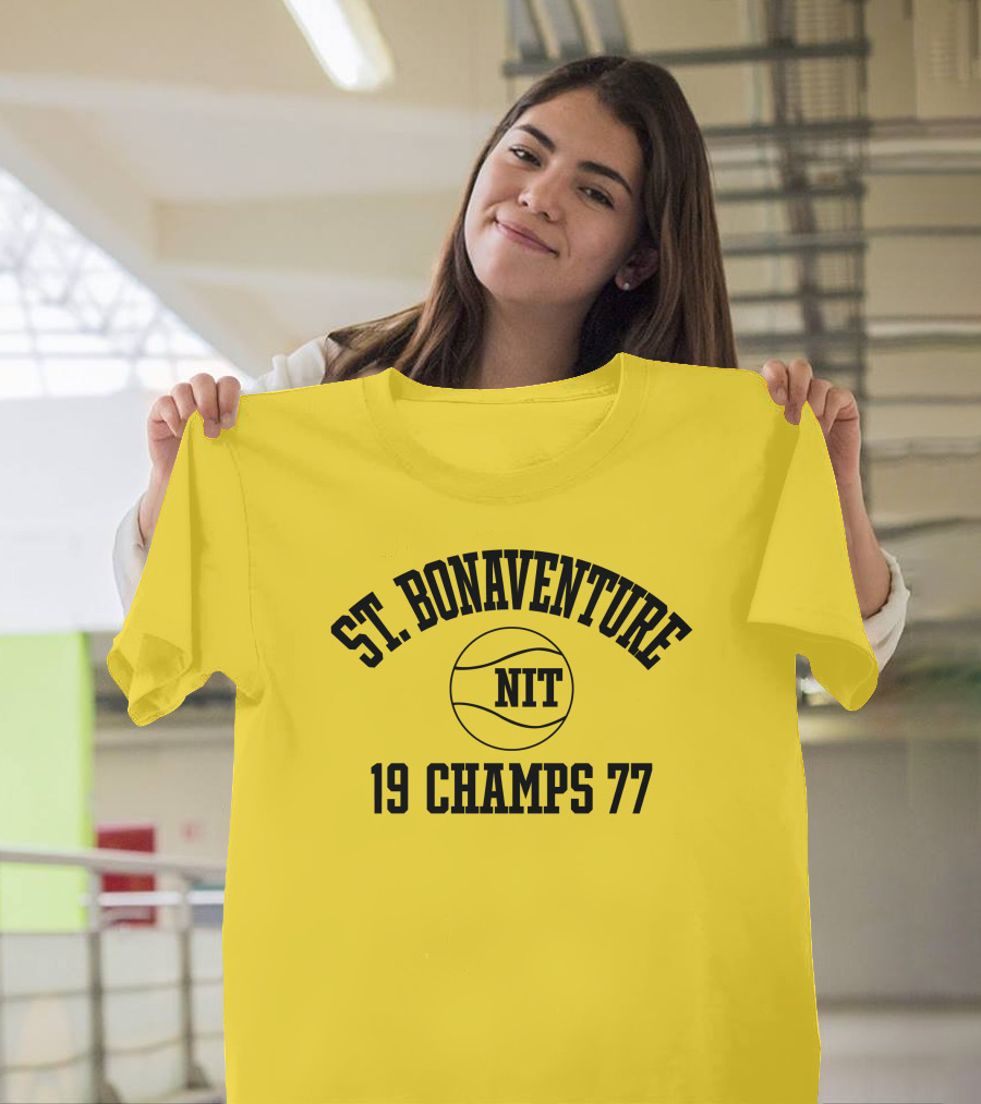 St. Bonaventure NIT 19 Champs 77 Basketball T-Shirt