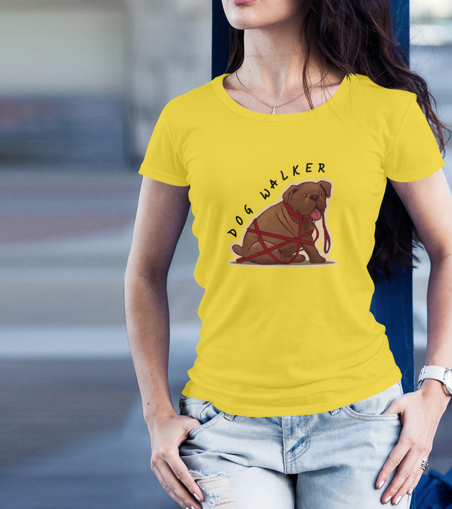 Dwight's Dog Walker Dead By Daylight Puppy Leash Wrapped T-Shirt