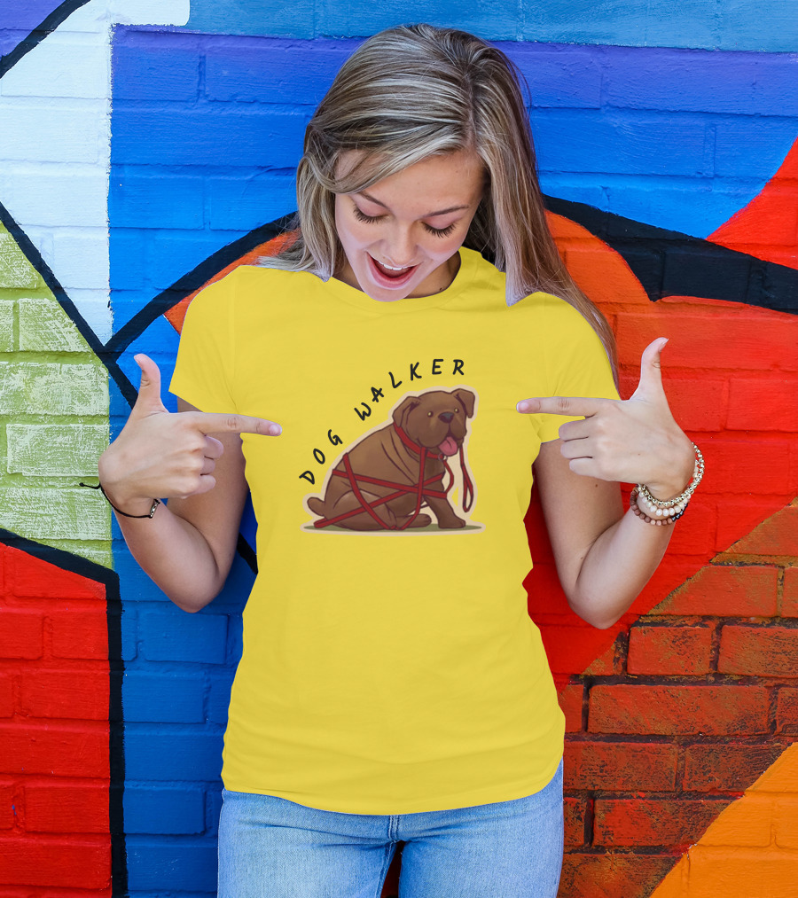 Dwight's Dog Walker Dead By Daylight Puppy Leash Wrapped T-Shirt