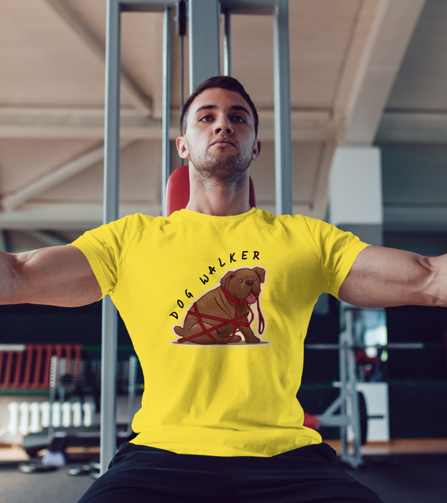 Dwight's Dog Walker Dead By Daylight Puppy Leash Wrapped T-Shirt