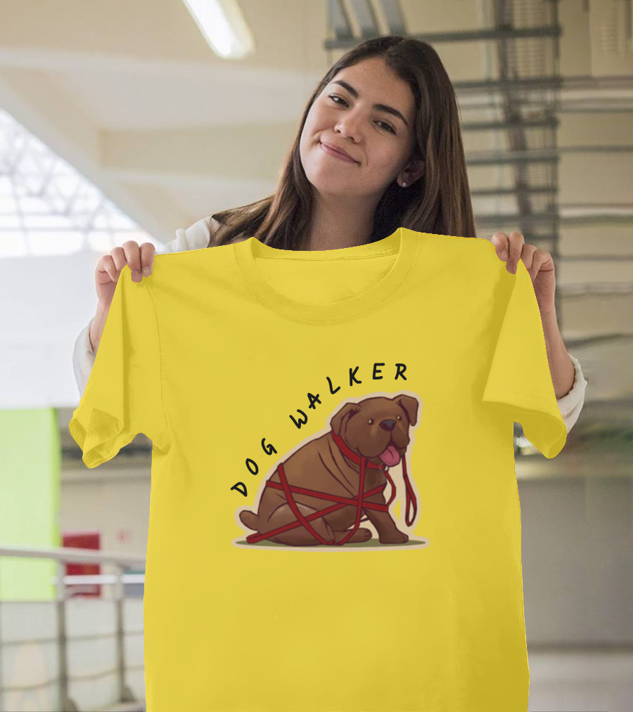 Dwight's Dog Walker Dead By Daylight Puppy Leash Wrapped T-Shirt