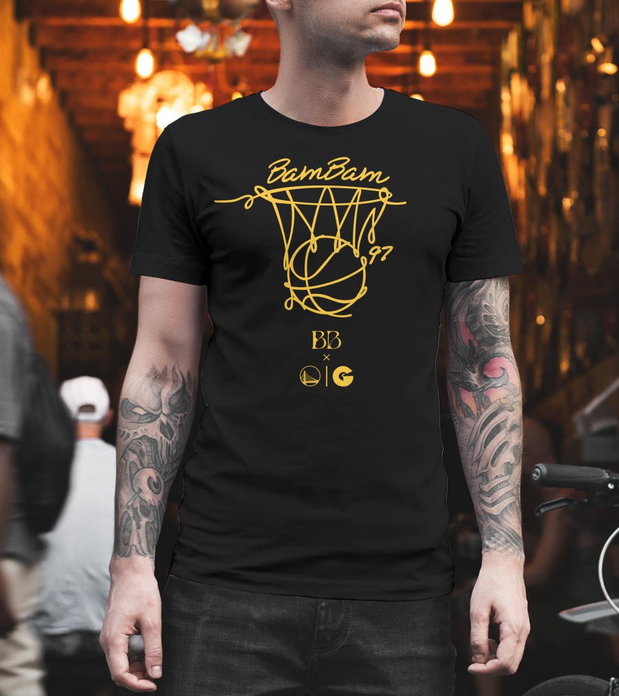 BamBam 97 BB X Golden State Warriors G Basketball Net T-Shirt