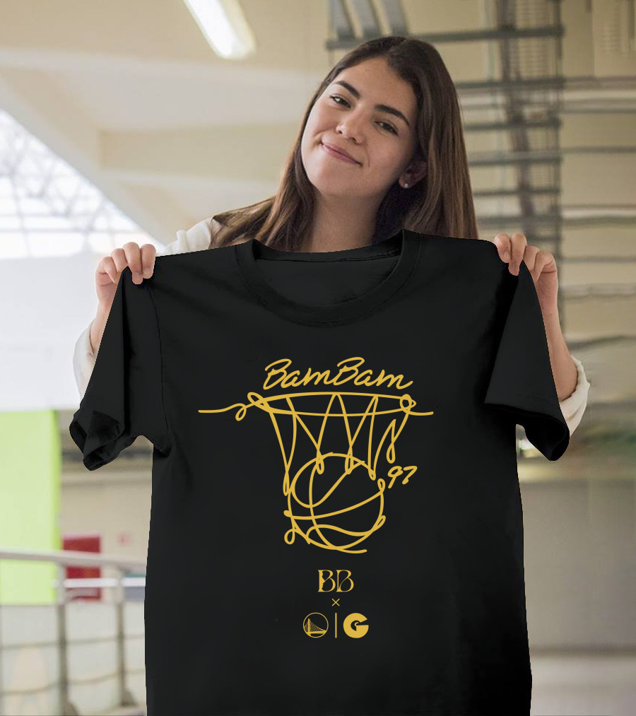 BamBam 97 BB X Golden State Warriors G Basketball Net T-Shirt