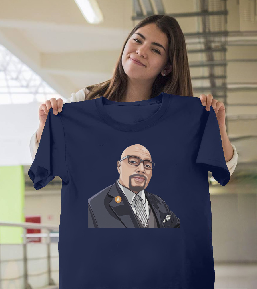 Lord Fusitu'a Bitcoin Enamel Pin Suit And Tie T-Shirt