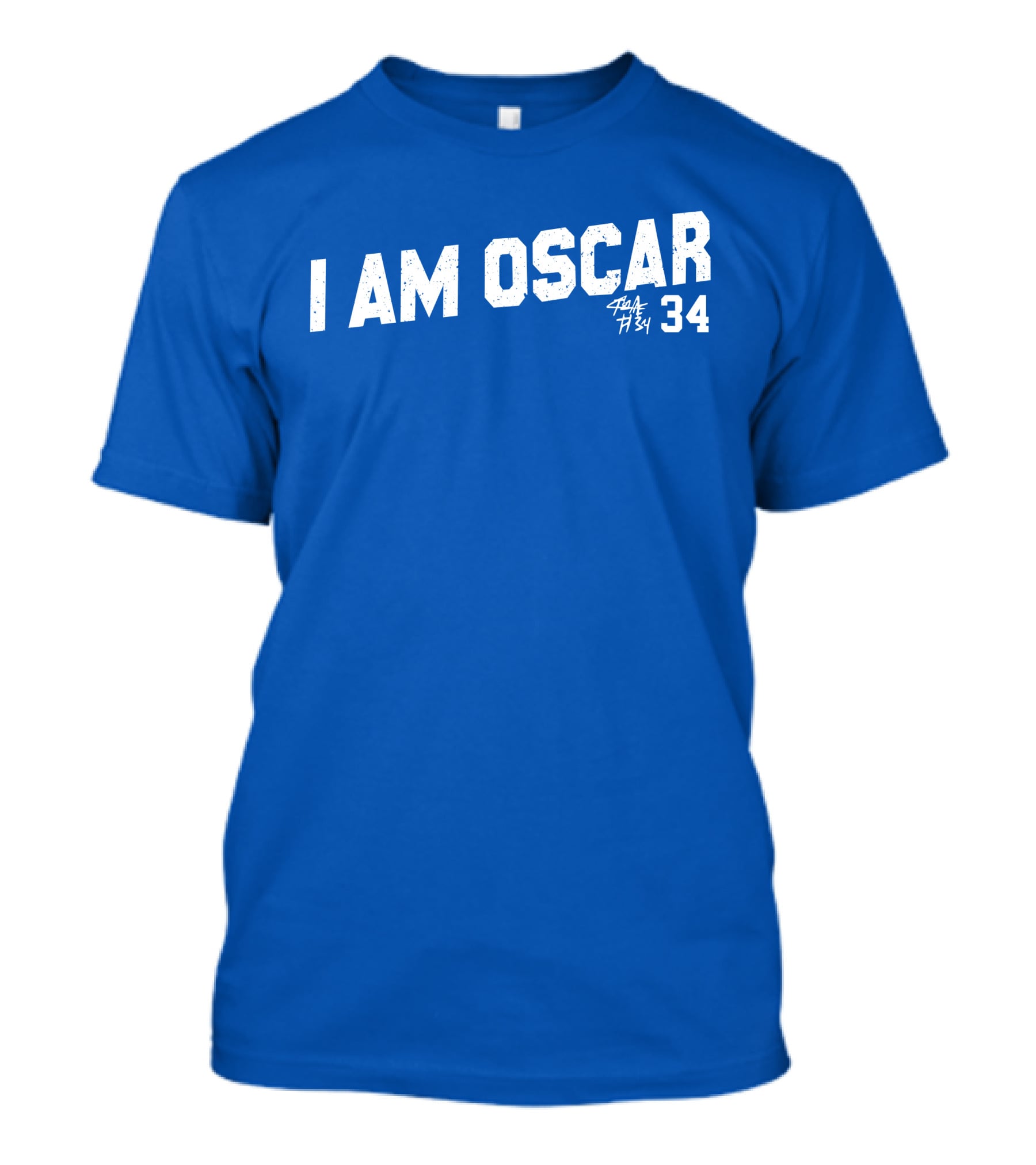 I Am Oscar Ha Se Wo 34 Royal T-Shirt