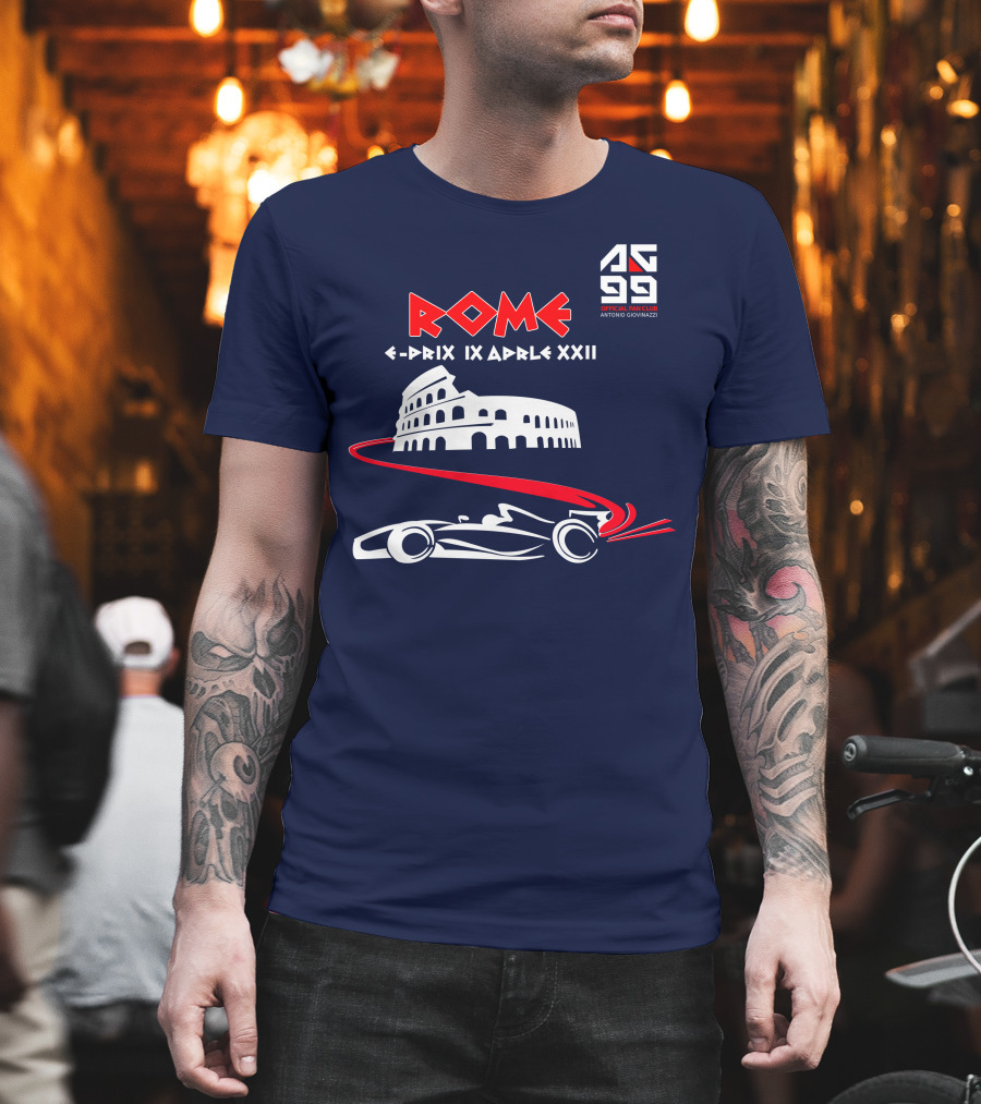 Rome E-Prix IX Aprile XXII AG99 Official Fan Club Antonio Giovinazzi T-Shirt