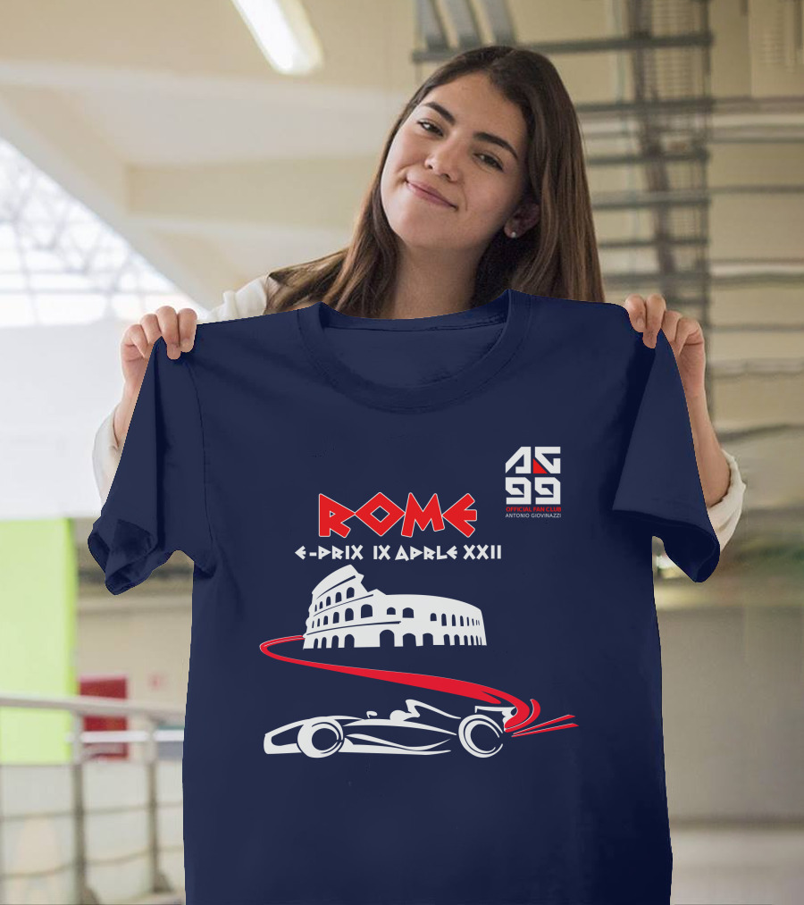 Rome E-Prix IX Aprile XXII AG99 Official Fan Club Antonio Giovinazzi T-Shirt