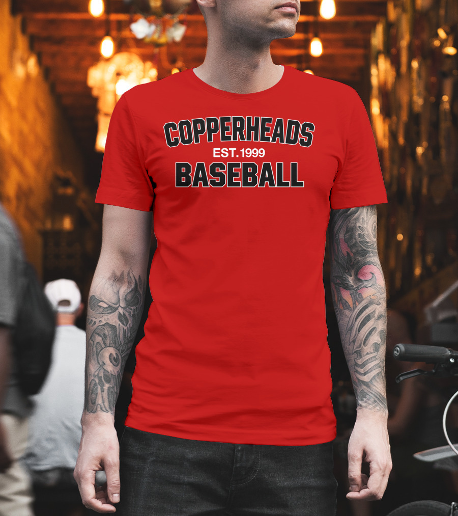 Copperheads Est 1999 Baseball Team Logo T-Shirt