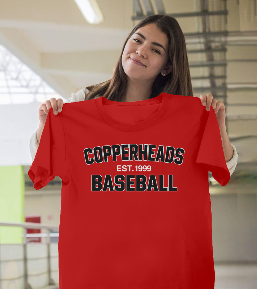 Copperheads Est 1999 Baseball Team Logo T-Shirt