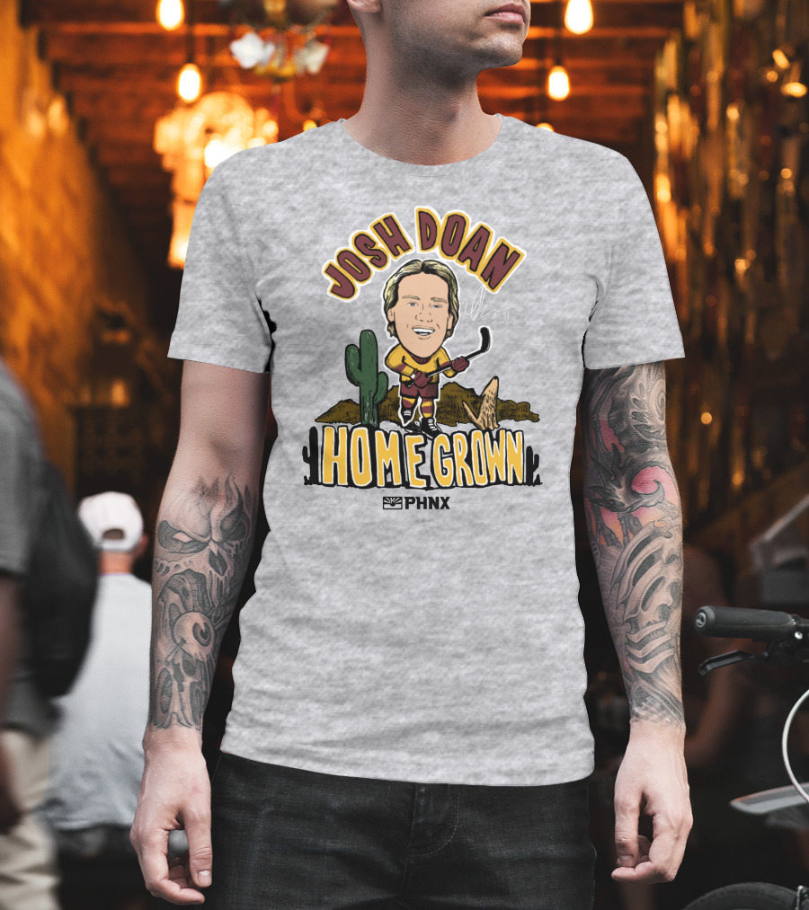Josh Doan Homegrown PHNX Cactus Desert Hockey T-Shirt