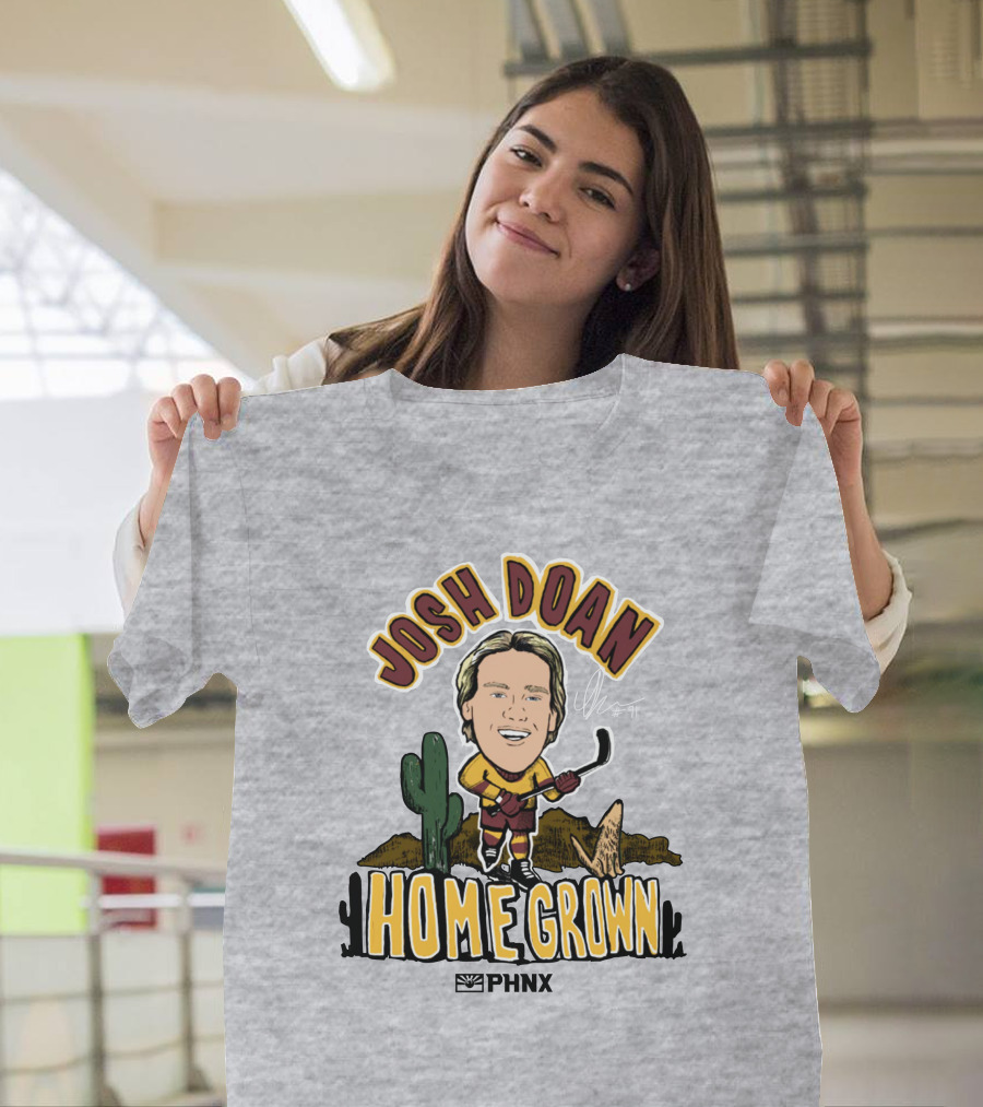 Josh Doan Homegrown PHNX Cactus Desert Hockey T-Shirt