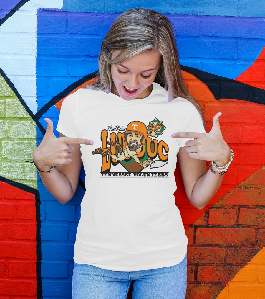 Luc Lipcius Vols Tennessee Volunteers Baseball Caricature T-Shirt