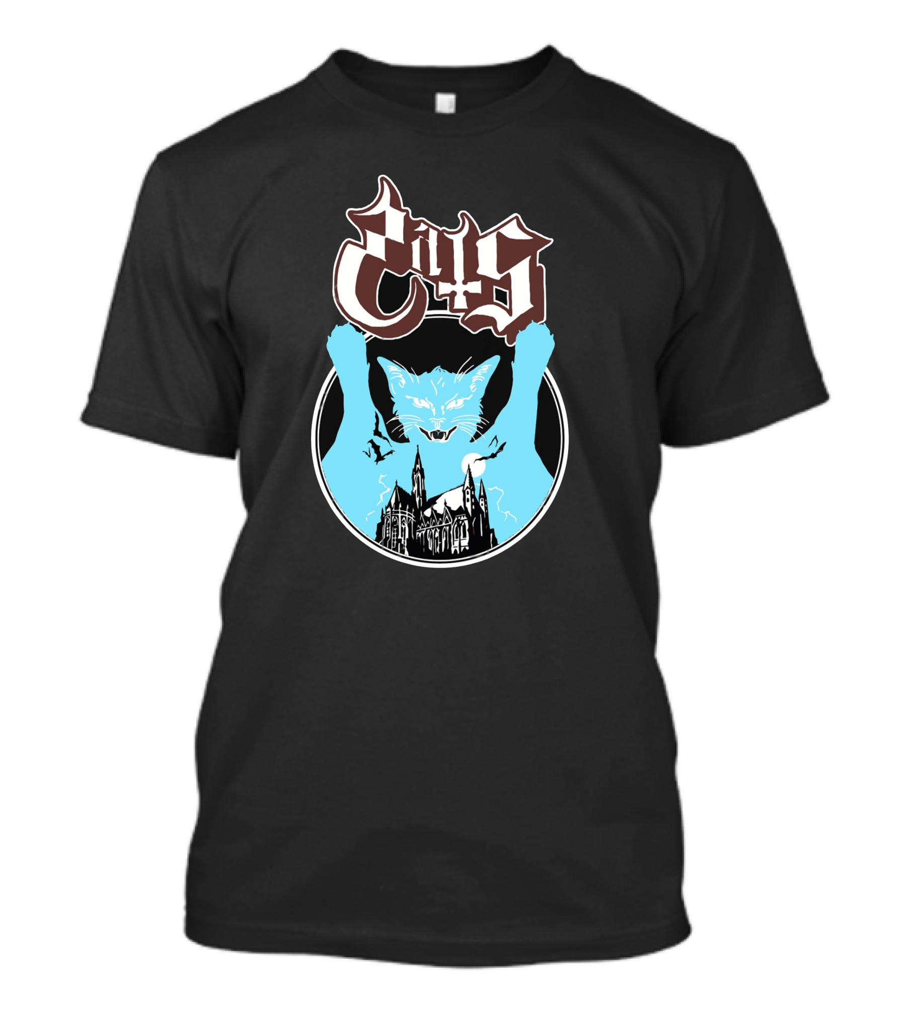 Opussy Cat Gothic Cathedral T-Shirt