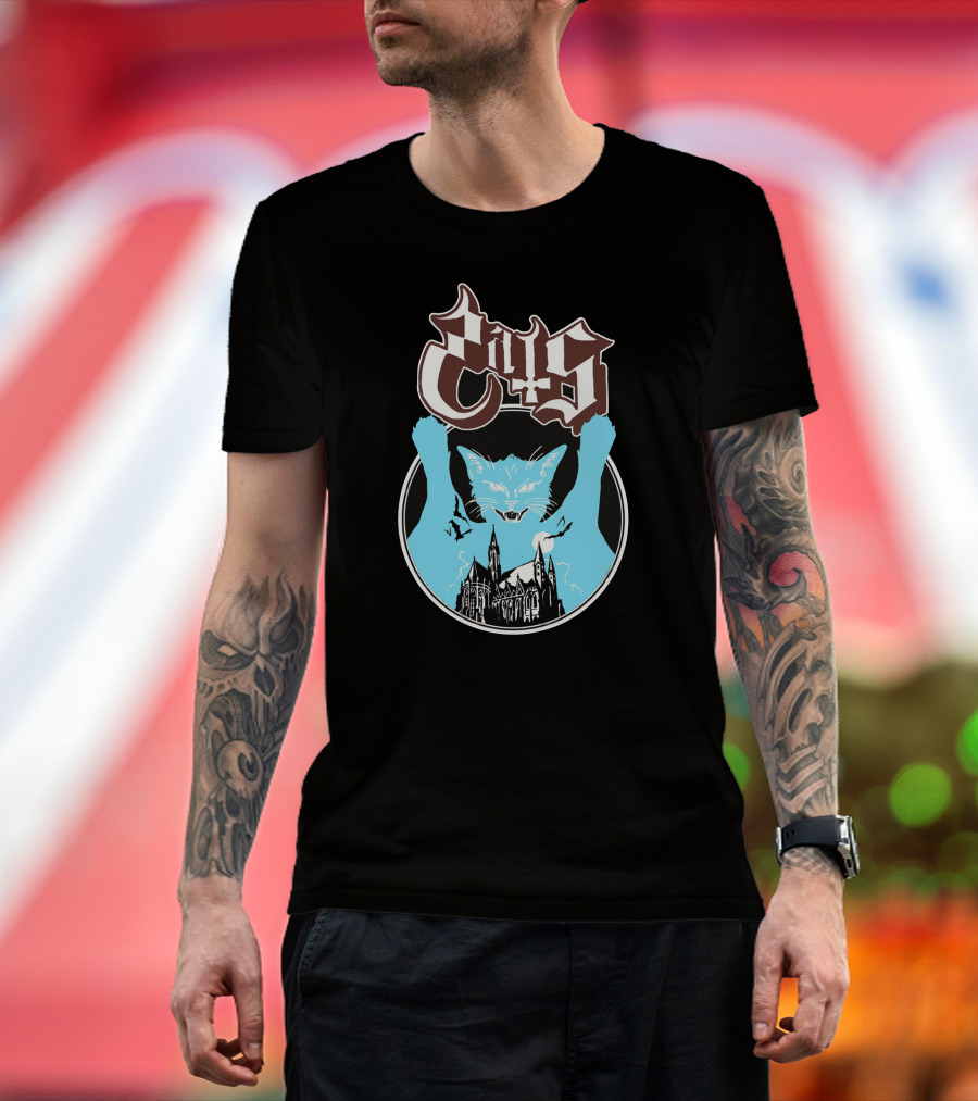Communion Wafer Opussy Cats Gothic Cathedral T-Shirt