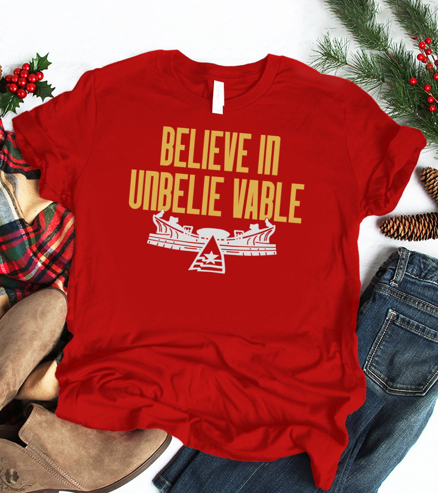 Kansas City Chiefs Believe In Unbelievable Stadium Emblem T-Shirt