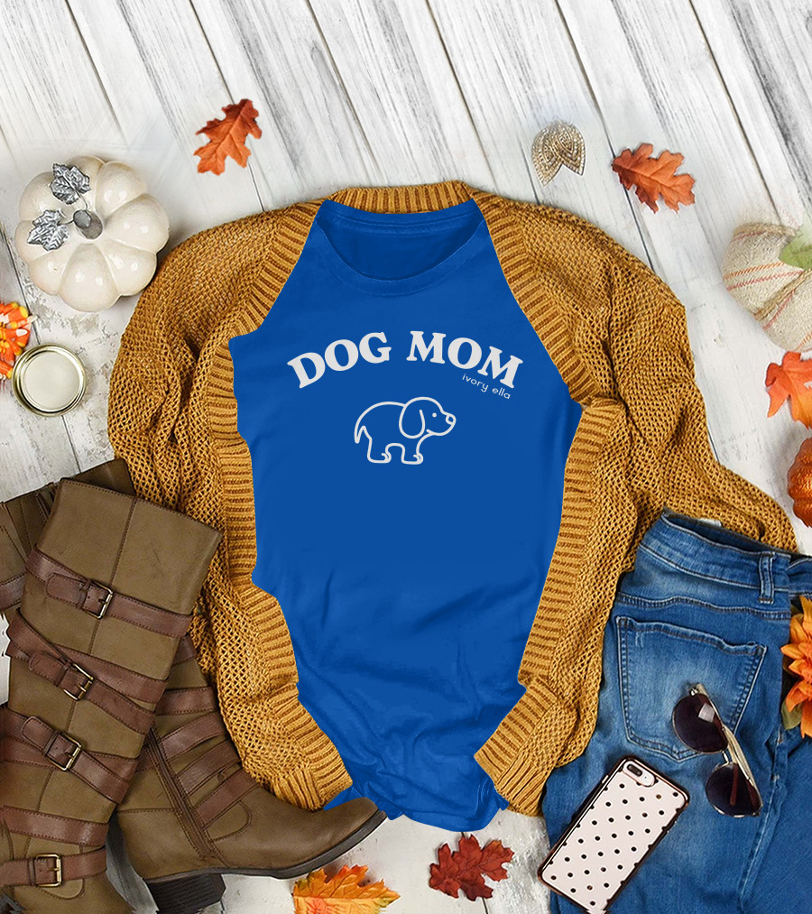 DOG MOM Ivory Ella T-Shirt