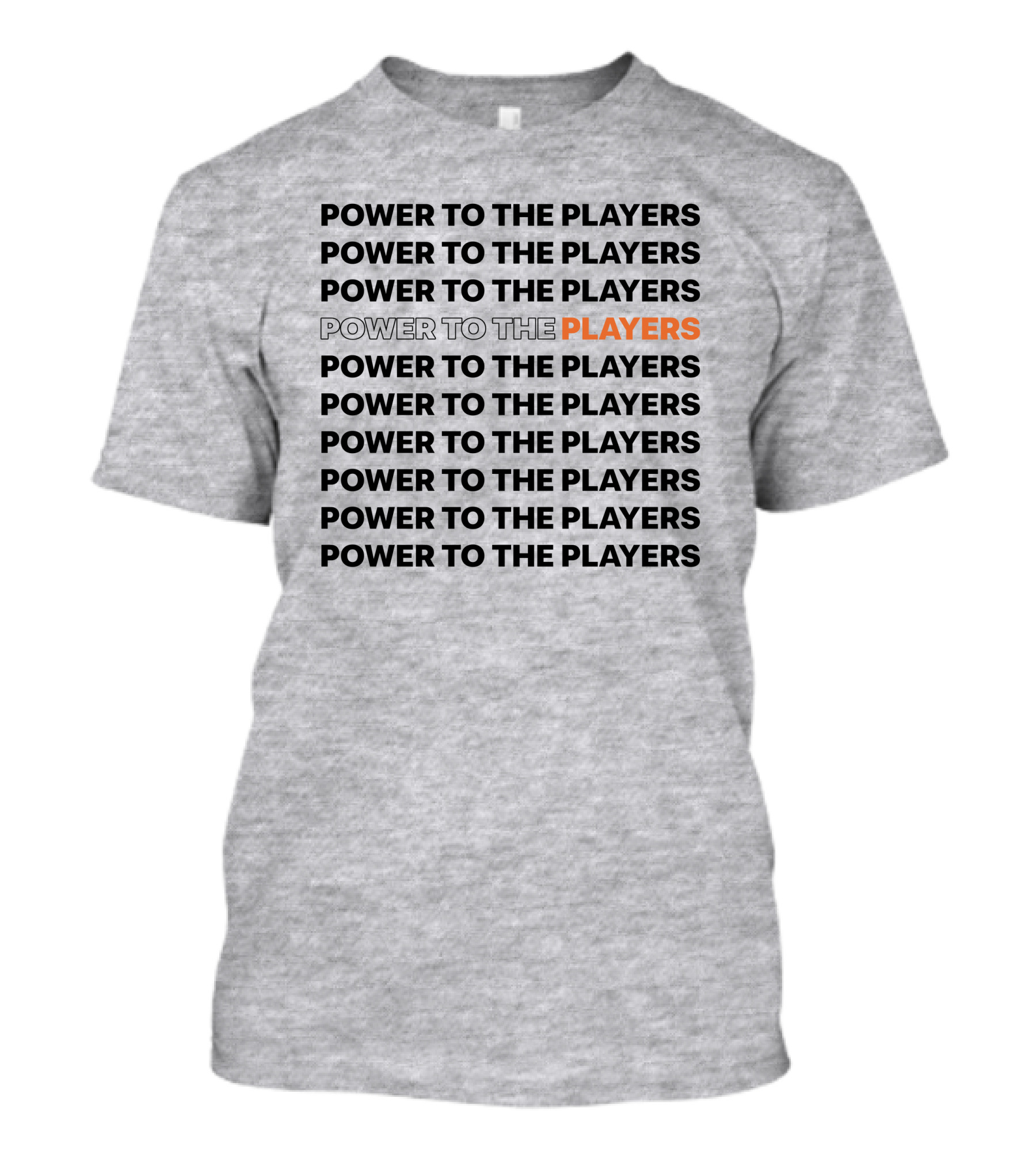 Power To The Players Bold Repeated T-Shirt