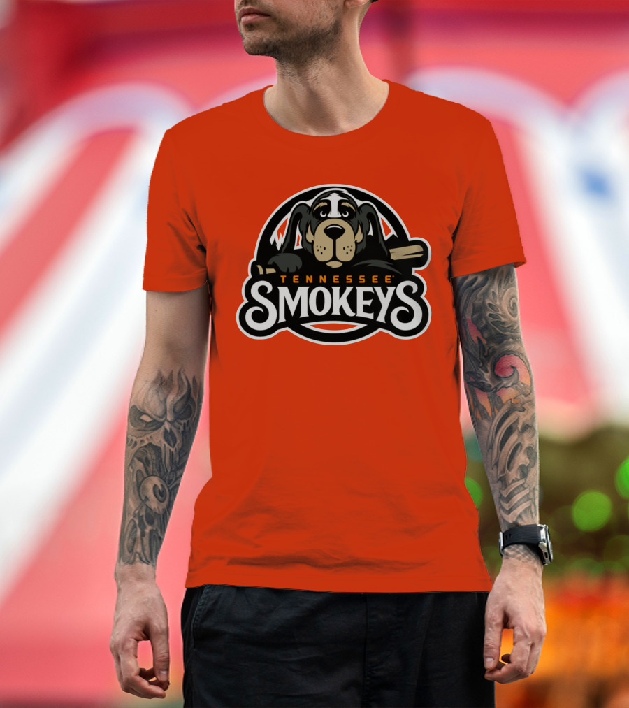 Tennessee Smokeys Baseball Team Mascot T-Shirt