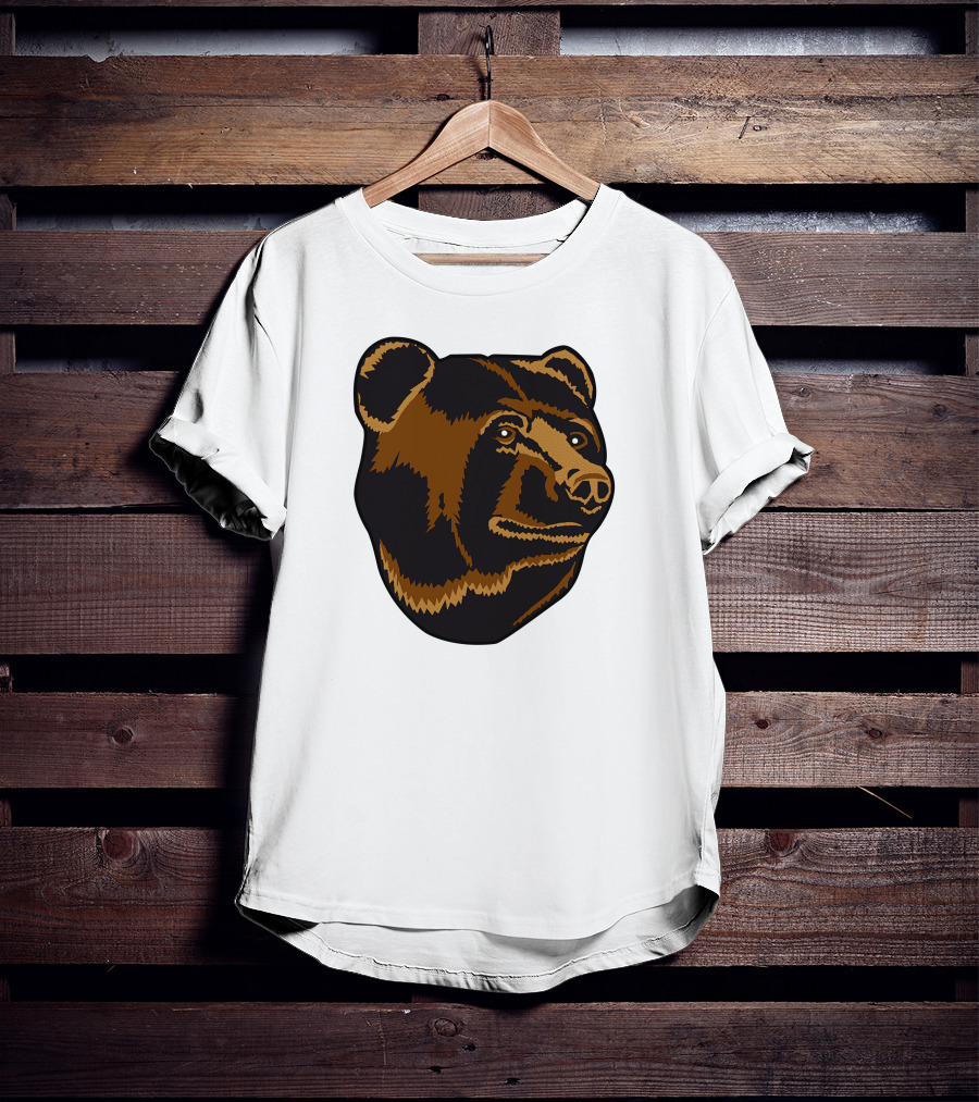 Boston Bruins Bear Head Emblem T-Shirt