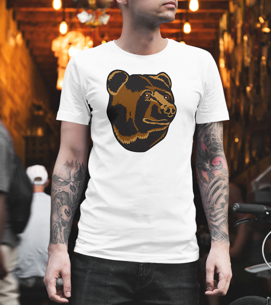 Boston Bruins Bear Head Emblem T-Shirt