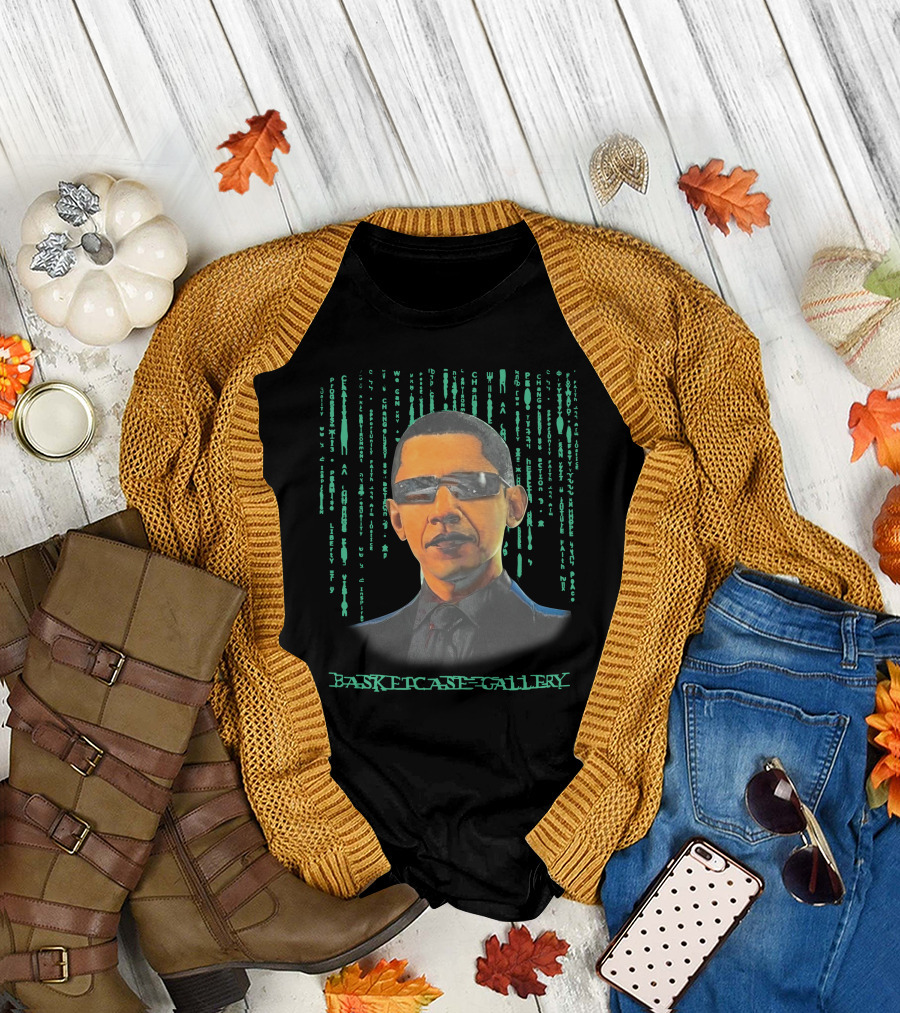 Basketcase Gallery Tatum's Barack Obama Matrix T-Shirt