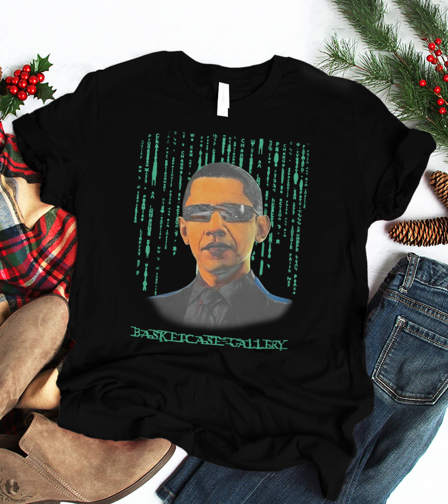Basketcase Gallery Tatum's Barack Obama Matrix T-Shirt