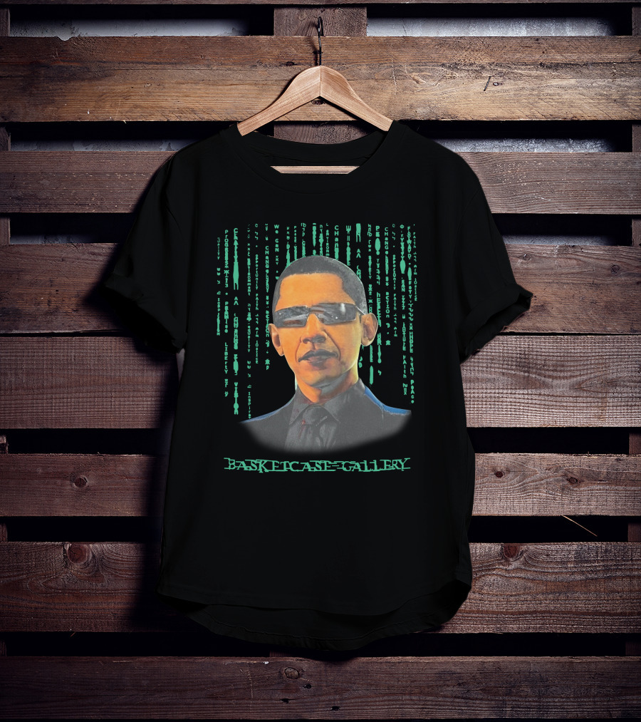 Basketcase Gallery Tatum's Barack Obama Matrix T-Shirt