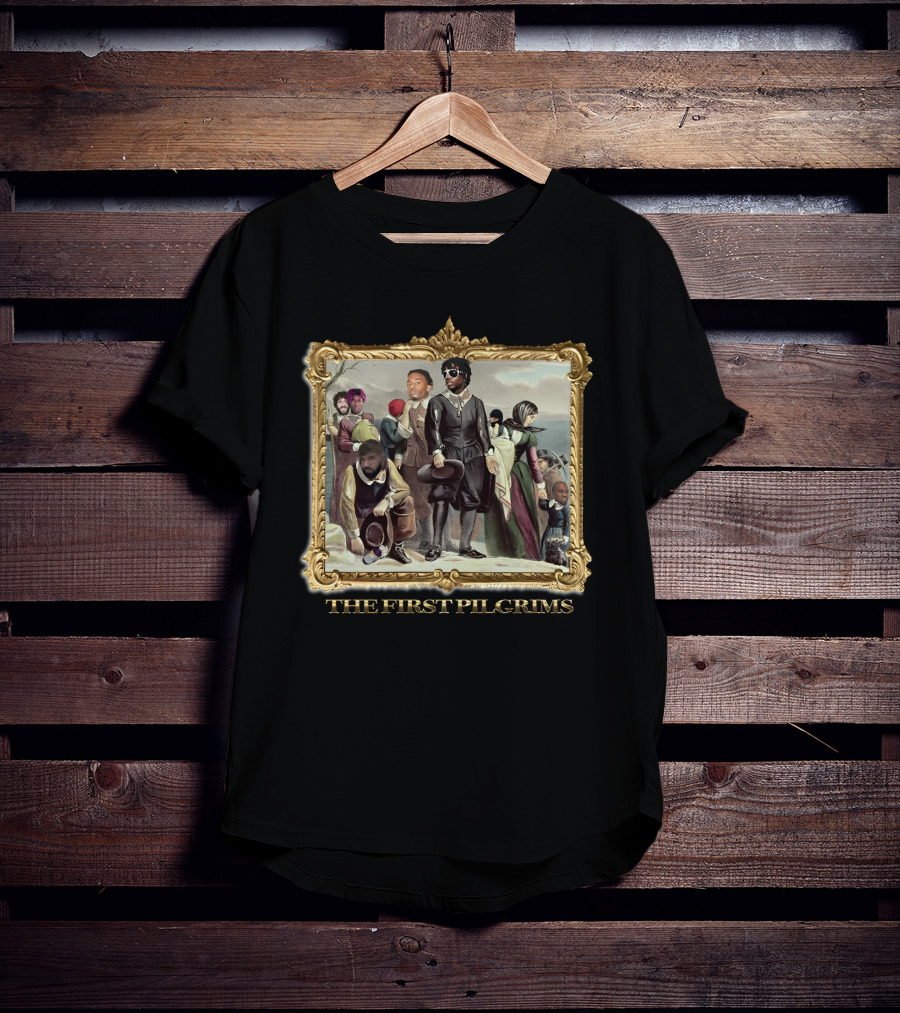 Crappy Worldwide The First Pilgrims Framed Historical T-Shirt