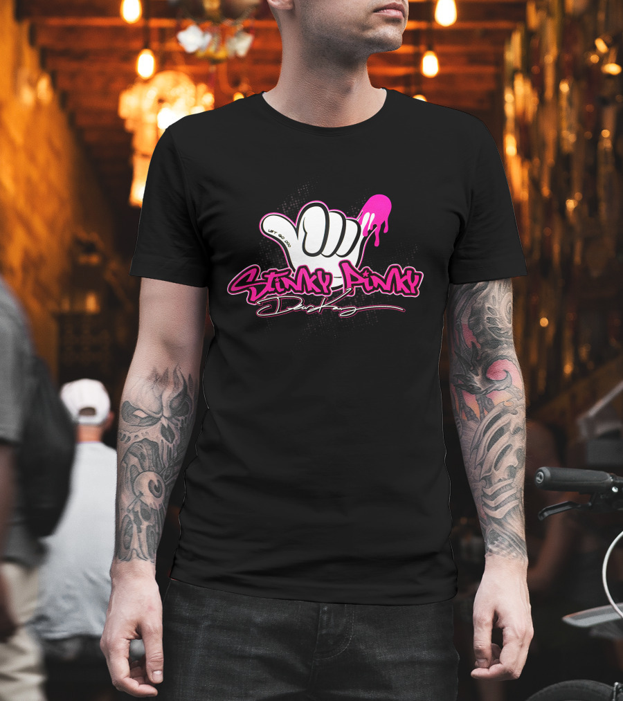 Stinky Pinky Disco Dean Let Go Dripping Hand T-Shirt