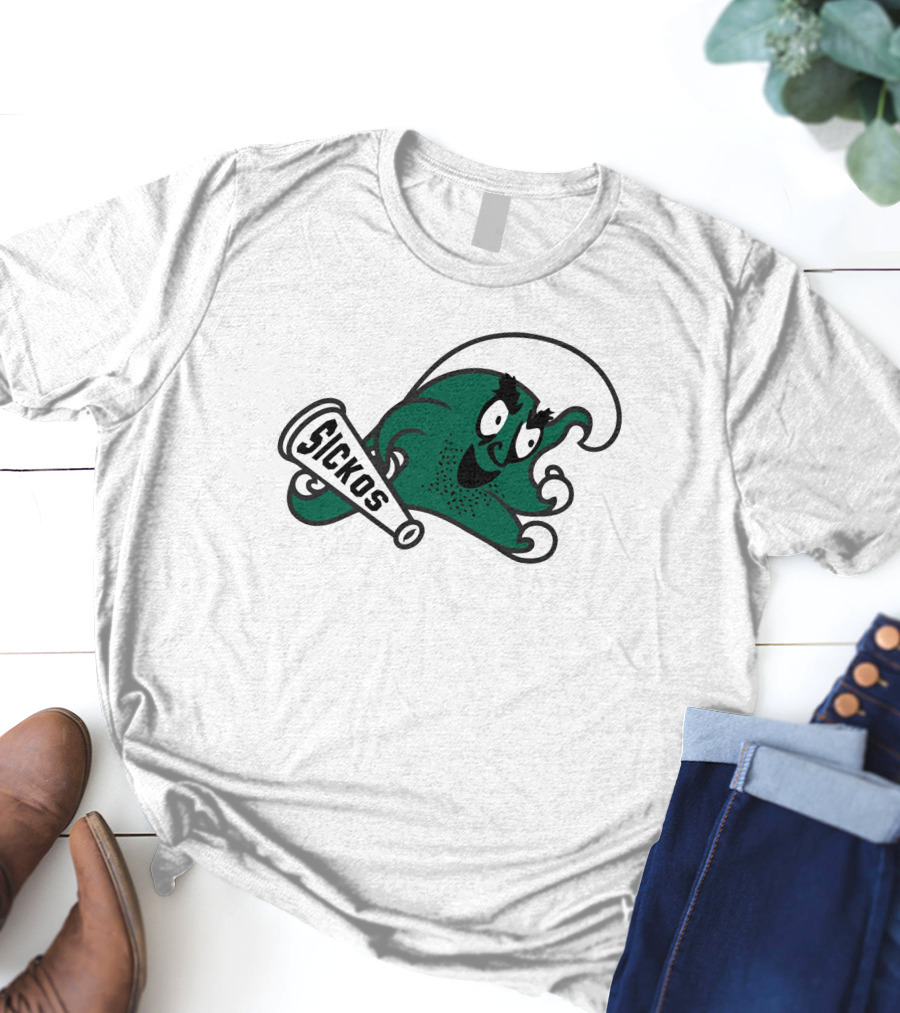 Sickos Committee Mascot Waving A Megaphone T-Shirt