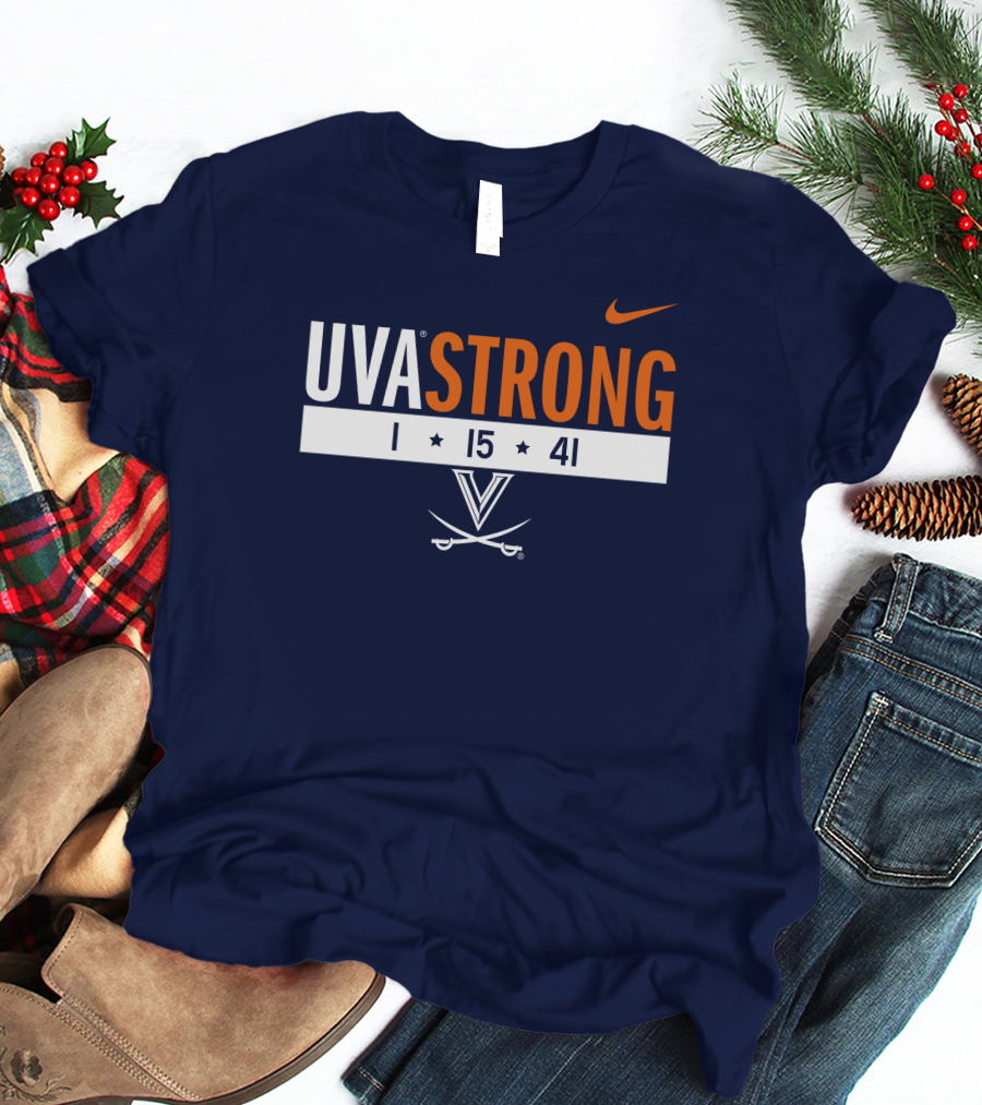 UVA Strong 1 15 41 Basketball Virginia Cavaliers T-Shirt
