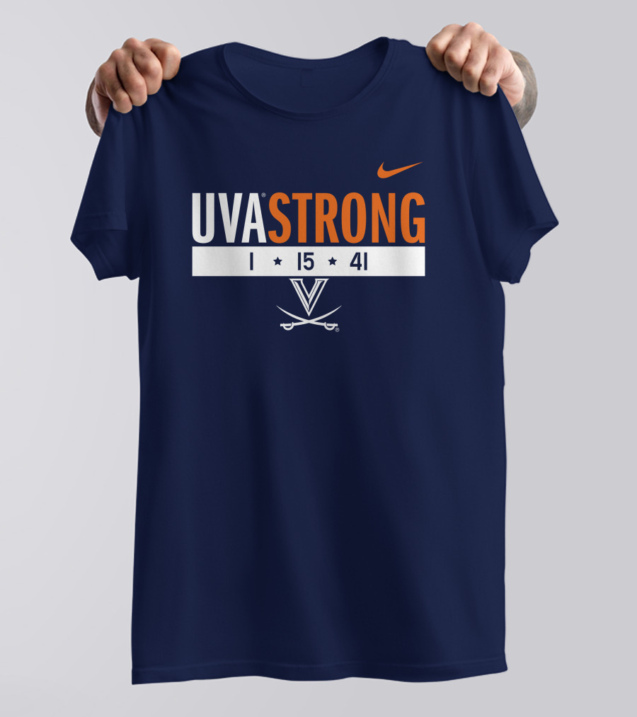 UVA Strong 1 15 41 Basketball Virginia Cavaliers T-Shirt