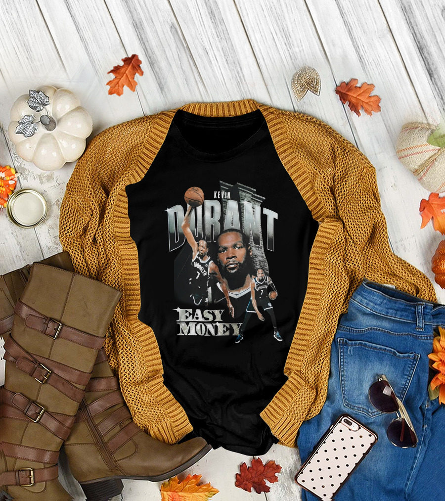 Kevin Durant Brooklyn Easy Money Basketball T-Shirt
