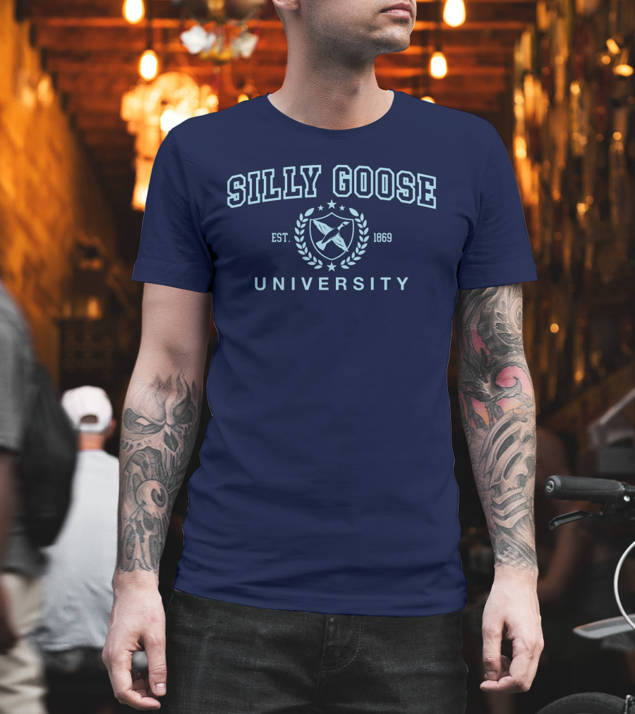 Silly Goose University Est 1869 Laurel Crest T-Shirt