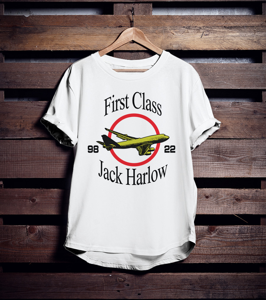 First Class Jack Harlow 9822 Airplane Circle T-Shirt