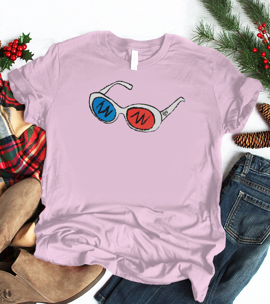 George 3D Goggles Blue Red Lenses T-Shirt
