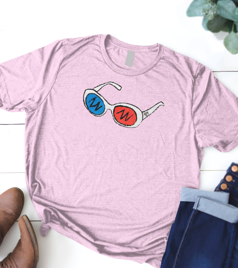 George 3D Goggles Blue Red Lenses T-Shirt